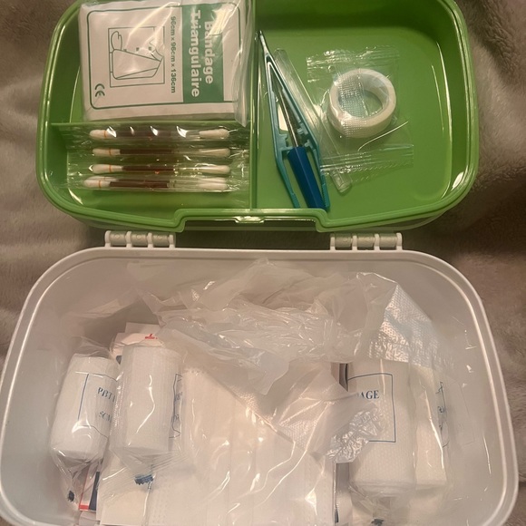 First aid kit organizer carrying full set toolbox. - Picture 3 of 9